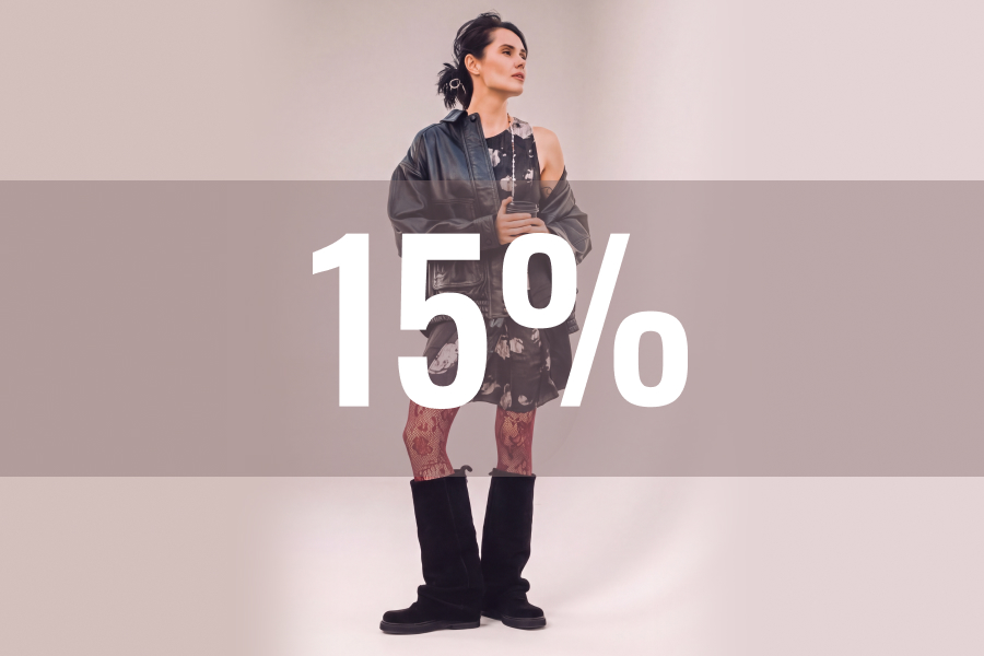 Скидка 15% на женскую высокую обувь